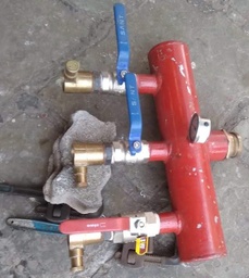 MS 63mm Dividing Breaching with 63mm MI and 3 x 38 mm FI with SS ball valve