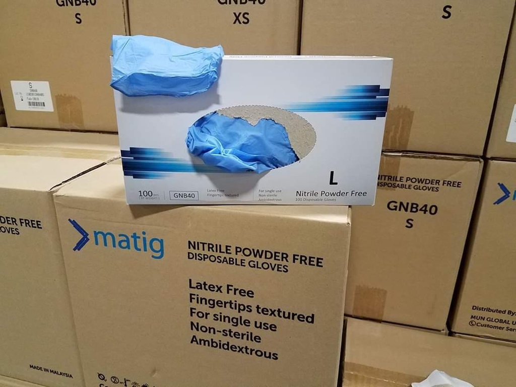 Disposable Nitrile Gloves - Powder Free