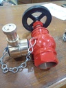 GM 37mm Hydrant Valve Right Angle type Screwed End (NPT threaded, pvc blank cap) with adaptor