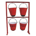 MS Fire Bucket Stand for 4 Buckets