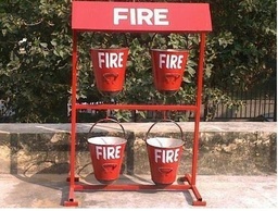 MS Fire Bucket Stand for 4 Buckets