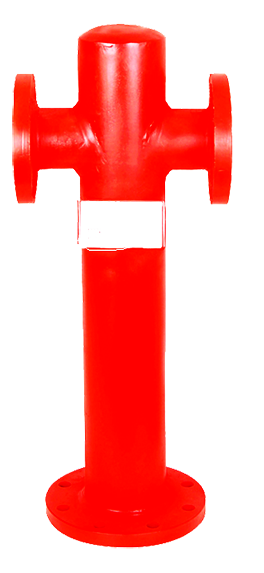 MS 100mm Double Stand Post 600mm Length