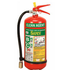 CLEAN AGENT 4kg (Stored Pressure) HFC  type Fire Extinguisher - SAFEX
