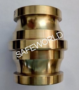 GM 63mm Double Male Adaptor As Per IS (Buff Polished)