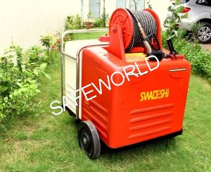 Water Mist Fire Fighting Trolley - FIRESKID MAKE