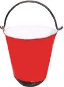 MS Fire Bucket For Sand Non IS