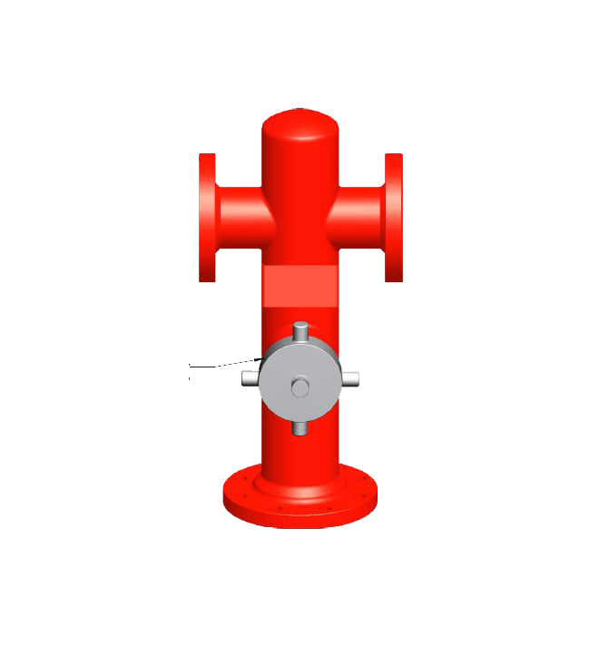 MS 100mm Double Stand Post with Pumper Connection