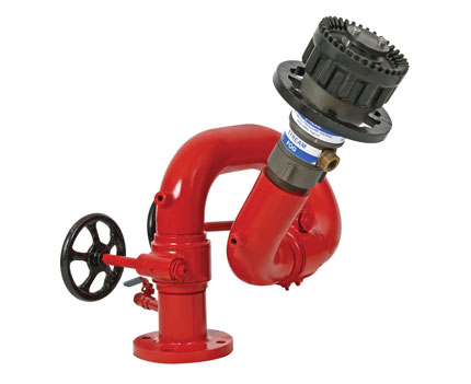 SS 100mm Stand Post type WATER FOAM MONITOR
