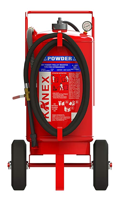 ABC 25Kg Trolley Mounted Fire Extinguisher (CO2 Outside Cylinder) - KANEX