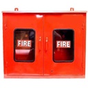 MS Double Hose Box 750x600x250mm(30"x24"x10") (20 Gauge, Powder Coated Red, With Packing)