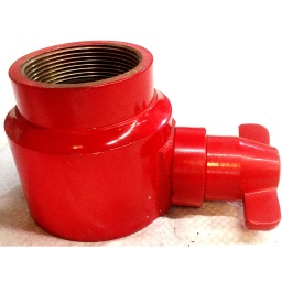 AL 63mm FI x 50mm FBSP Adaptor (Powder Coated Red)