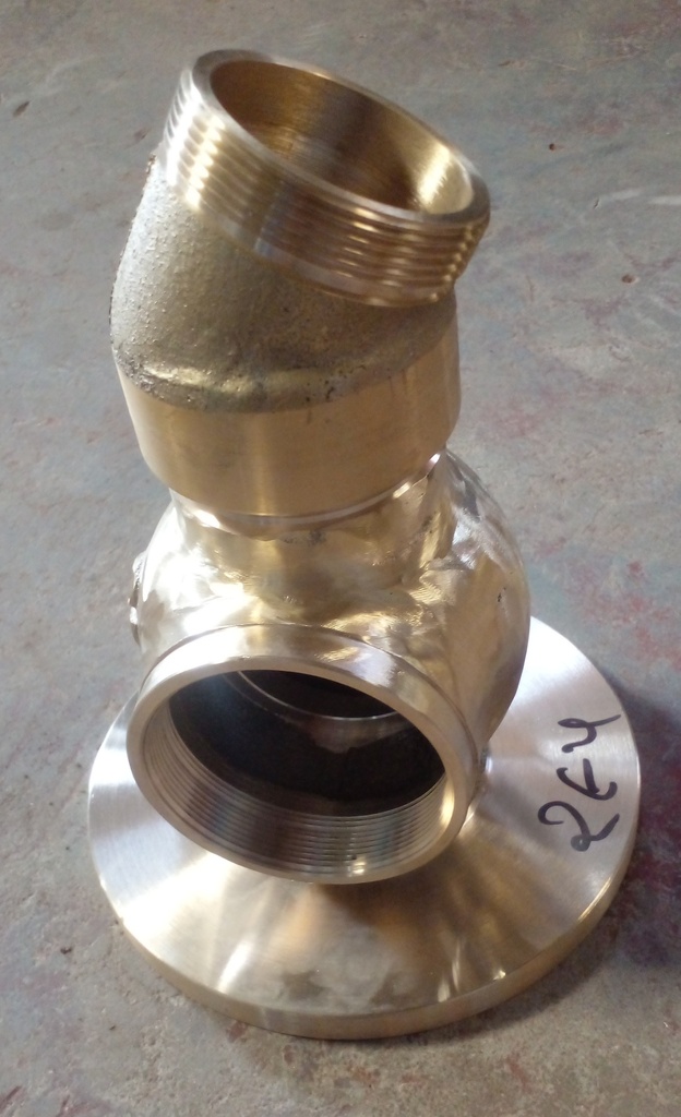 BR 63mm Hydrant Valve Body Bib Nose Type (Flange Type)