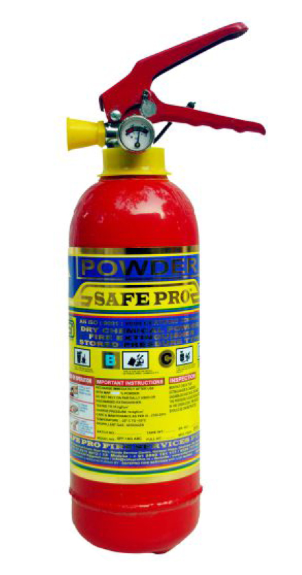 ABC 1Kg Fire Extinguisher ISI - SAFEPRO (MAP 17-40%)