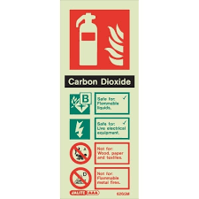 AUTO GLOW Signage On 3mm Foam Sheet (4"x12", DCP Fire Extinguisher)