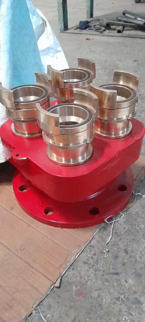 CI 150MM 4 WAY FIRE BRIGADE INLET VALVE (DSP /French Guillemin Connector)