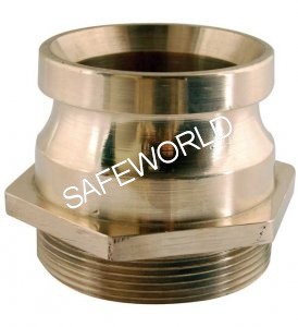 GM 63mm MI x 50mm MBSP Adaptor (Buff Polished, Without Strainer, Neck Type: Hexagonal)