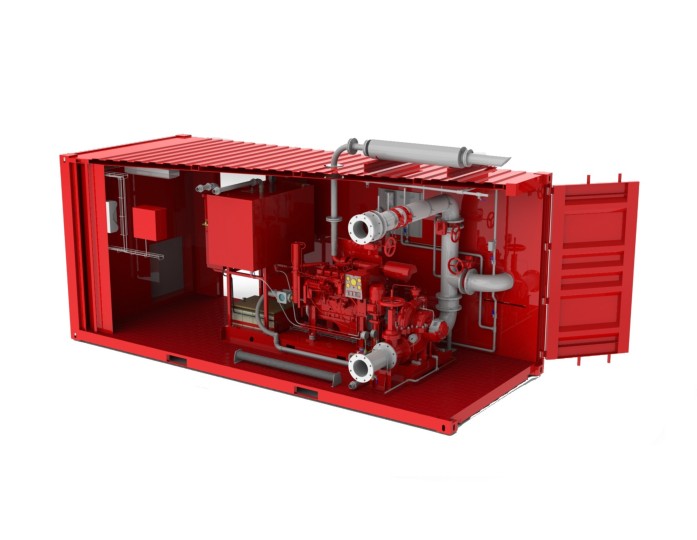 Containerized Fire Pump House (Without Portable Water Tank)