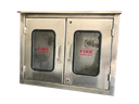 SS Double Door Hose Box 600mmX750X250mm 2mm Thickness