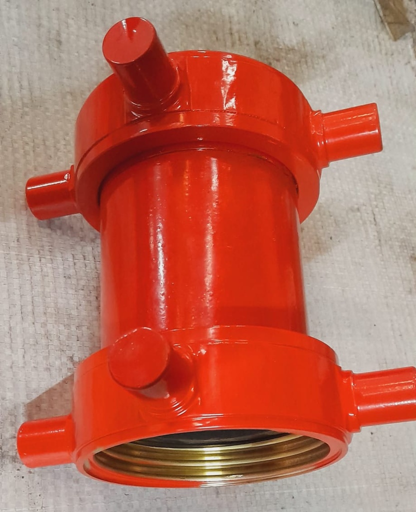 GM 100mm Suction Double Female Adaptor  (Powder Coating Red)