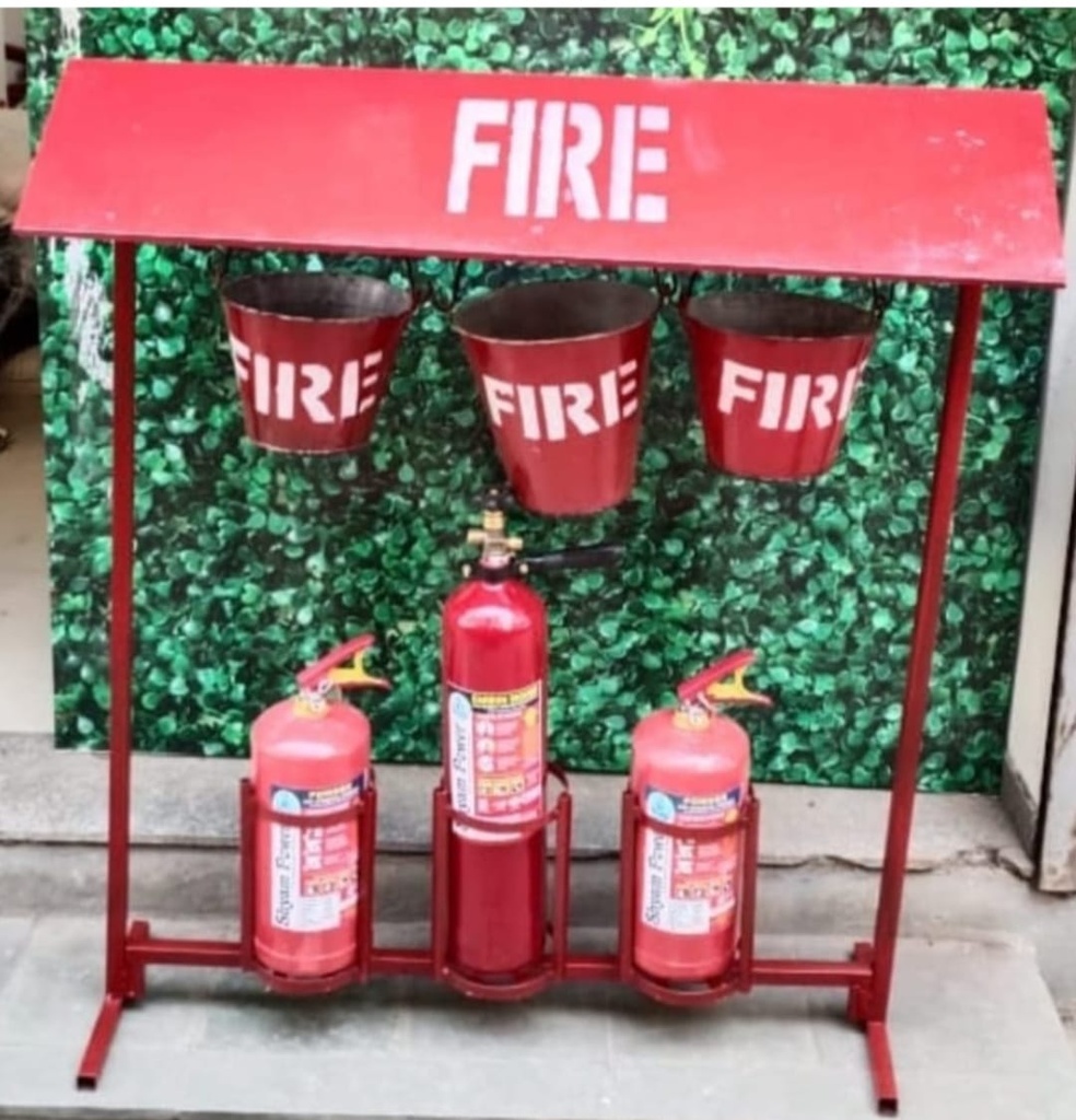 MS Fire Bucket & Fire Extingusiher Stand 