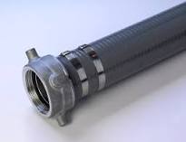 PVC 100mm Suction Hose Pipe (Set) (Type of Pipe: Light Duty (Green), Length - 10m, Without Coupling, MS Clamps)