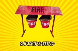 MS Fire Bucket Stand for 2 Bucket