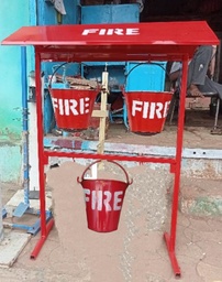 MS Fire Bucket Stand for 3 Buckets