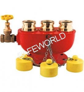 CI 100mm 3 Way Fire Brigade Inlet Valve