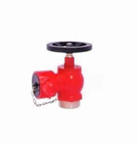 GM 63mm Right Angle Hydrant Valve 63mm MBSP Inlet x 63mm FI with PVC Cap and MS Chain with CI Wheel
