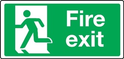 AUTO GLOW Signage - Fire Exit - 4"x12"